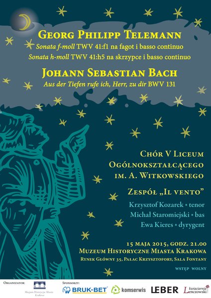 <p>Plakat koncertu Chóru V LO w Krakowie</p> 